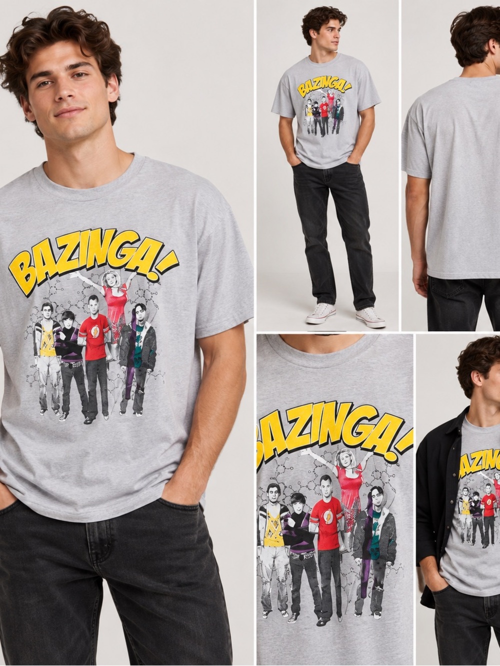 Ripple Junction Big Bang Theory Bazinga Graphic Tee Men’s XL NWT